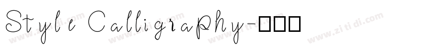 Style Calligraphy字体转换